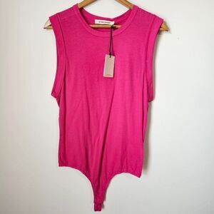 NEW WITH TAG BETRO SIMONE PINK TANK BODYSUIT SIZE SMALL